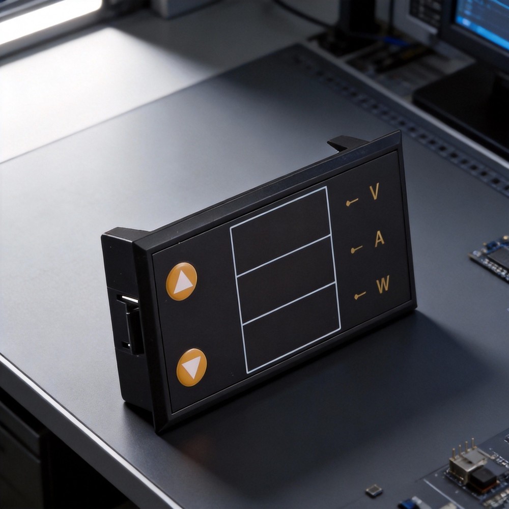 Adjustable DC5 24V Power Meter with Smart Fan for Electronics W