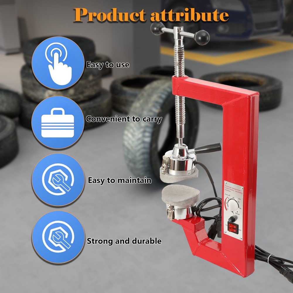110V Tire Auto Repair Machine Patch Tool Kit Spot Vulcanizing Machine Vulcanizer