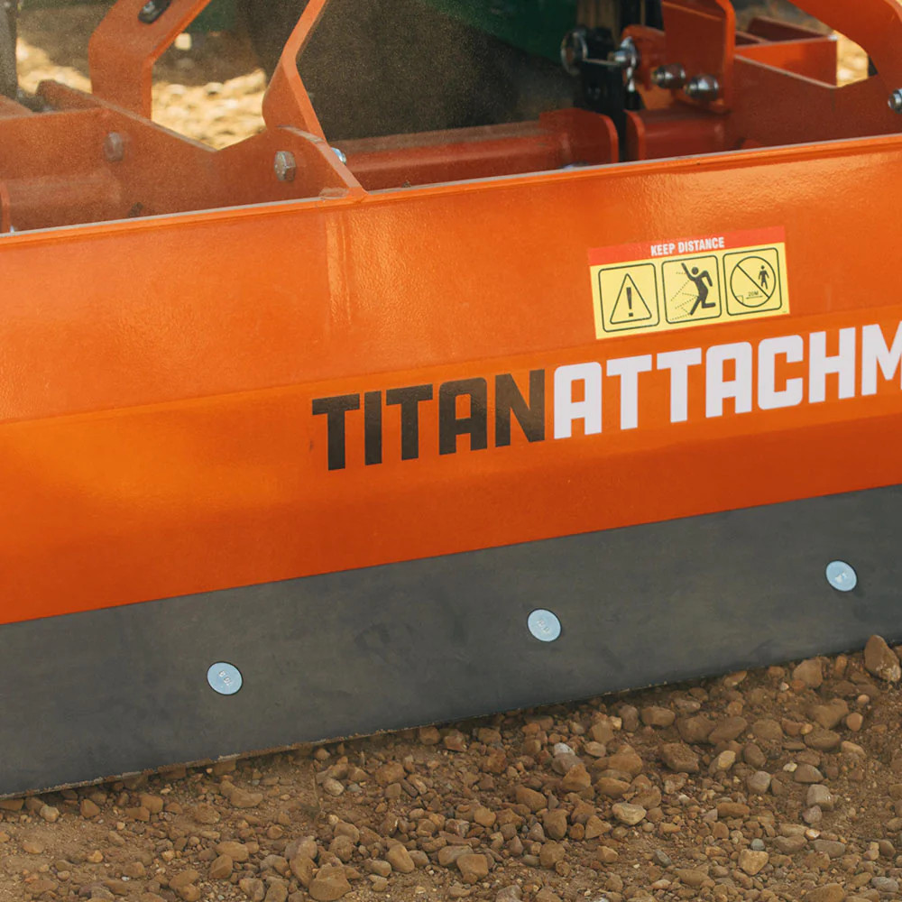 Titan Attachments 4 FT Pro Series 3 Point Rear Box Blade, Cat 1 Hook Up, QH1