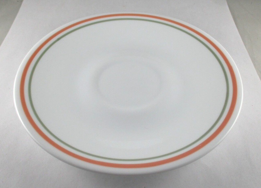 CORELLE SAUCER 6 1/4" PEACH FLORAL PATTERN