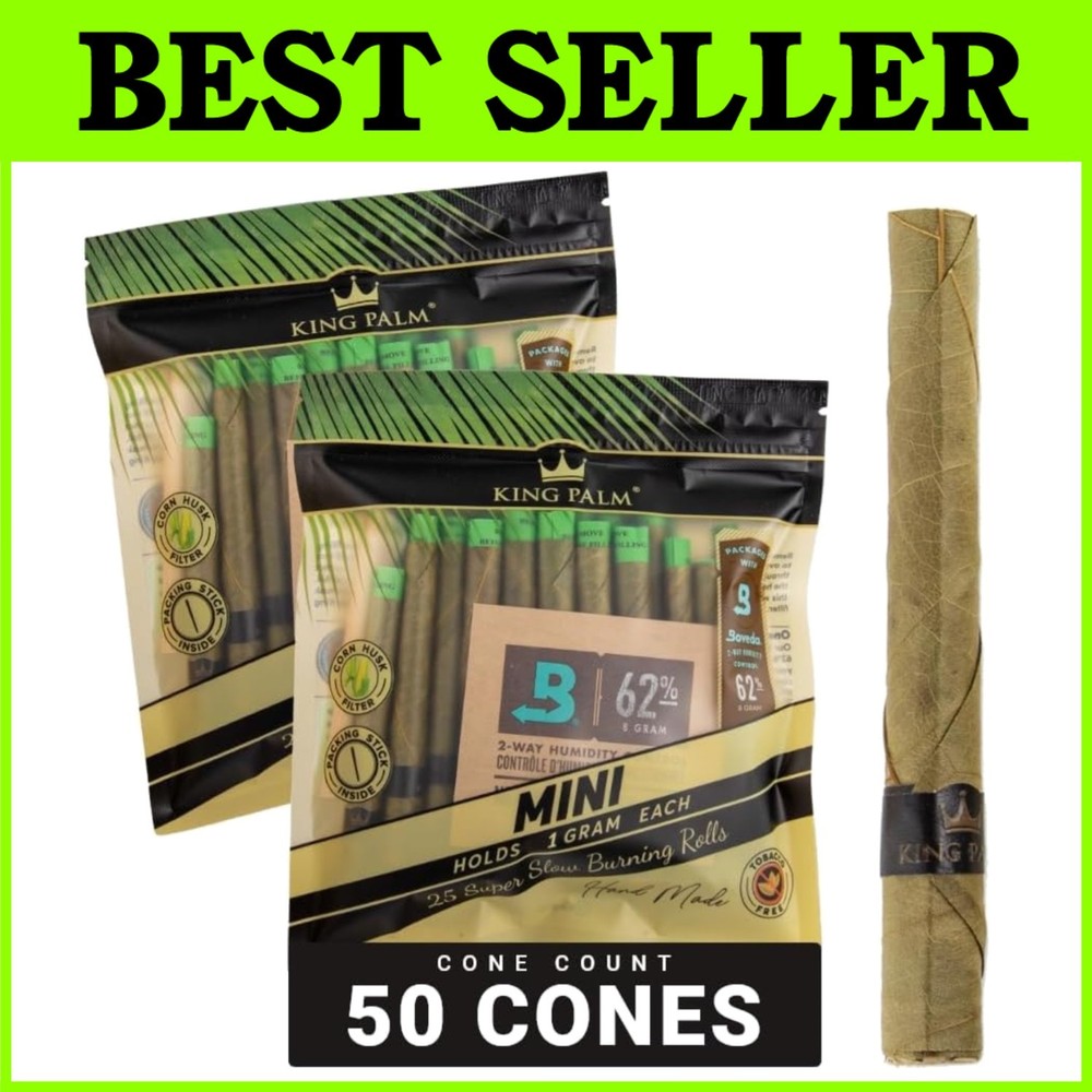 Mini Palm Leaf Cones with Tips - 2 Packs