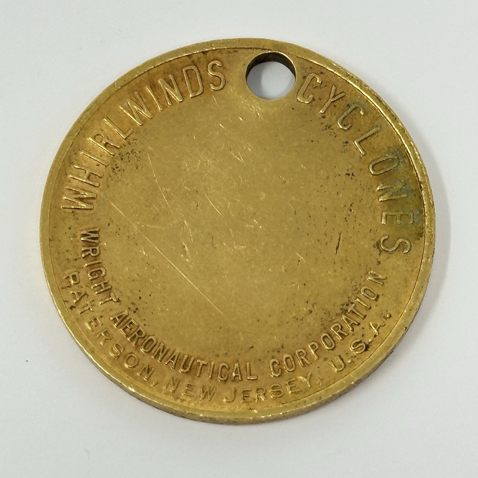 Wright Aeronautical Corporation Whirlwinds Cyclones Aviation Coin Medal Token NJ