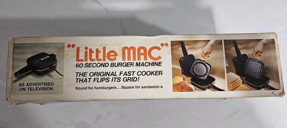LITTLE MAC 60 SECOND BURGER MACHINE Dominion Hamilton Beach Open Box