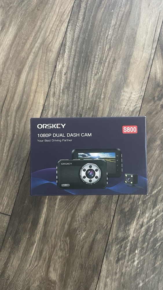 Dash Cam ORSKCY1080P Dual Dash Camera