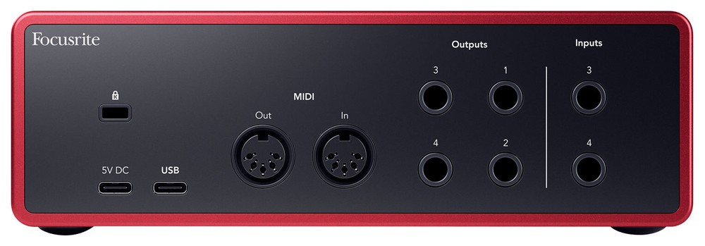 Focusrite Scarlett 4i4 4th Gen Studio Recording USB Audio Interface+Software+Mic
