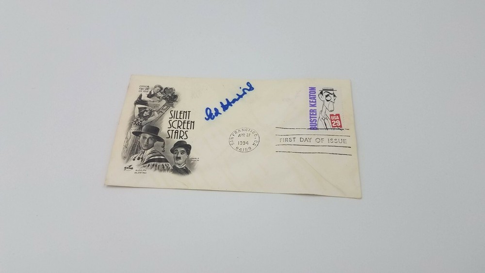 Ed Harris Autograph Silent Screen Postcard