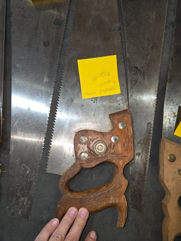 vintage hand saw lot