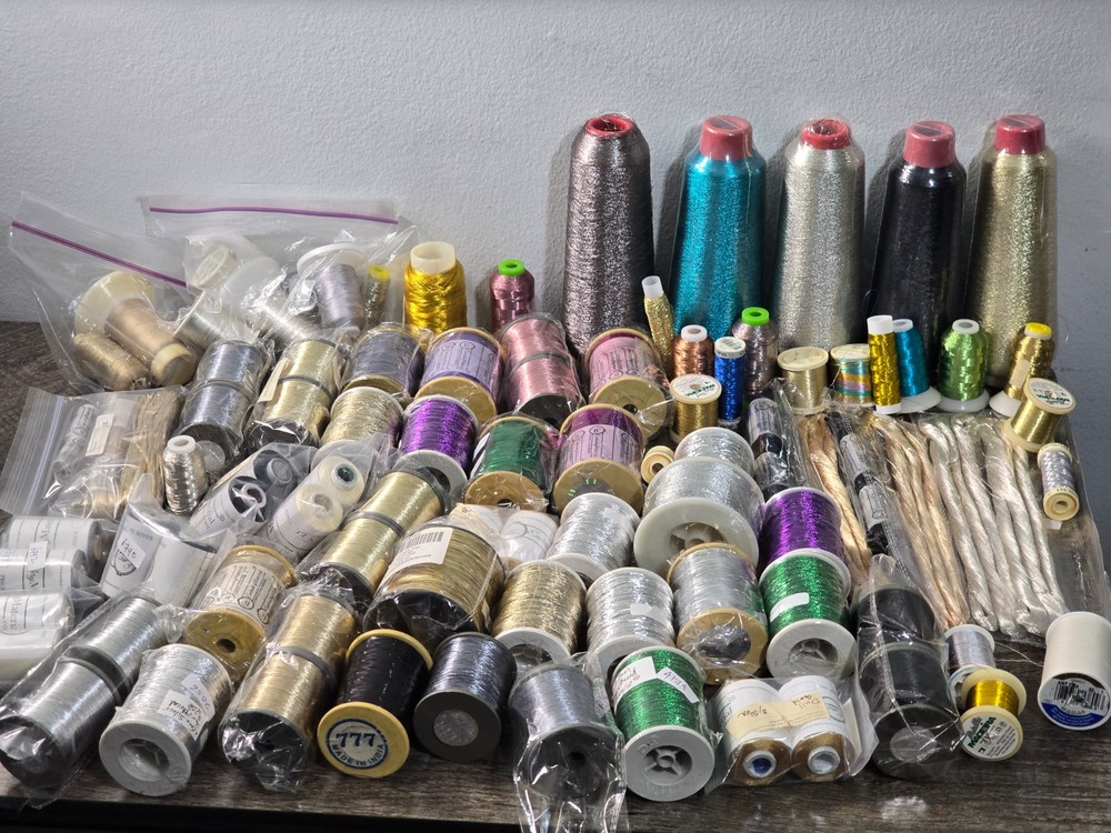 Embroidery Thread Spool Cone Lot Vintage