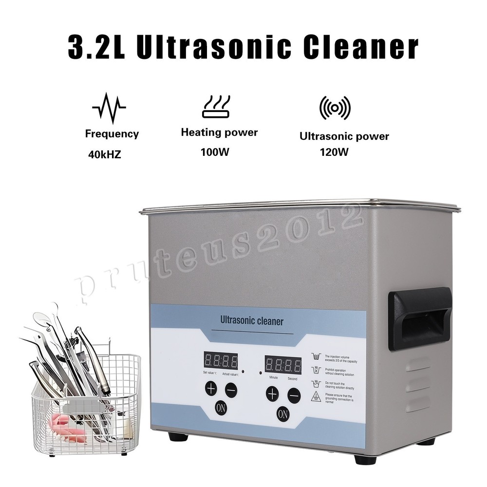 3.2L Ultrasonic Cleaner with Timer Heating Machine Digital Sonic Cleaner