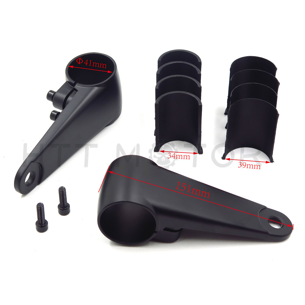 35/39/41mm Motorcycle Headlight Mount Bracket Fork Ear Aluminum For Cafe Racer