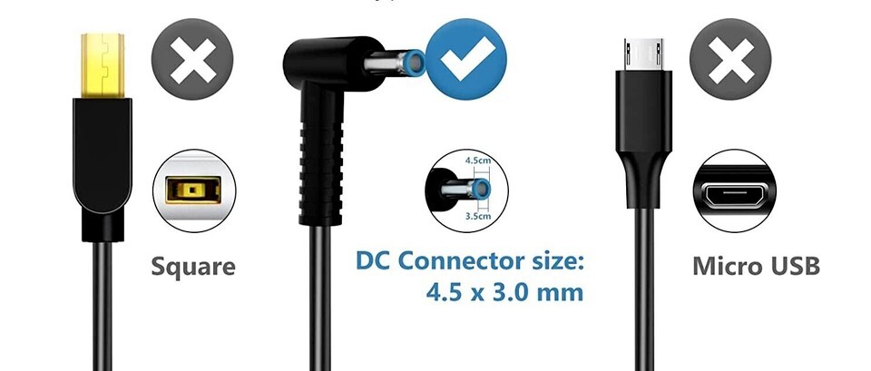 Genuine 45W HP Laptop Charger AC Power Adapter 740015-002 741727-001 19.5V 2.31A