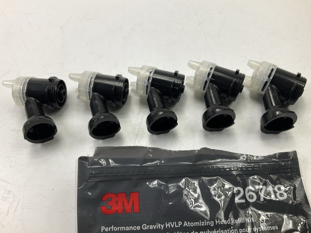 3M 26718 Performance Gravity HVLP Atomizing Head Refill Kit, Clear, 1.8
