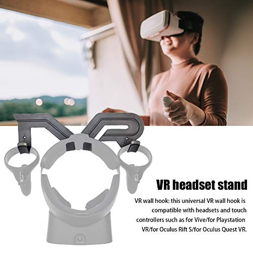 VR Headset Stand, Black, Portable Electronic Device Stand, Compatible with