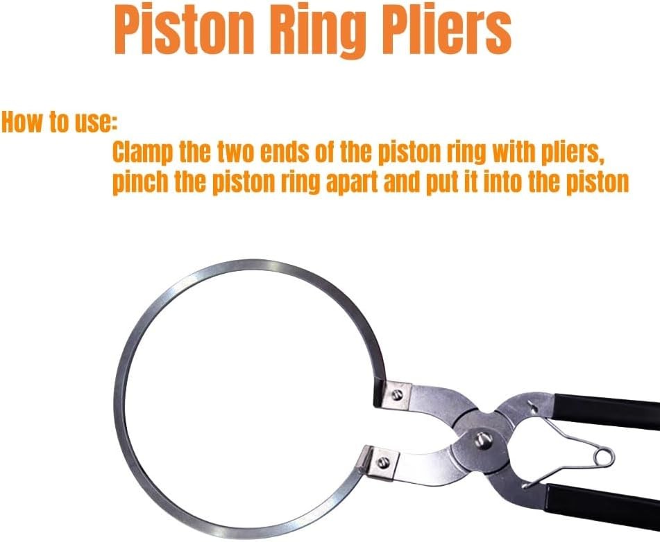 Piston Ring Installer, Adjustable Engine Pliers Expander Installer Remove Tool,