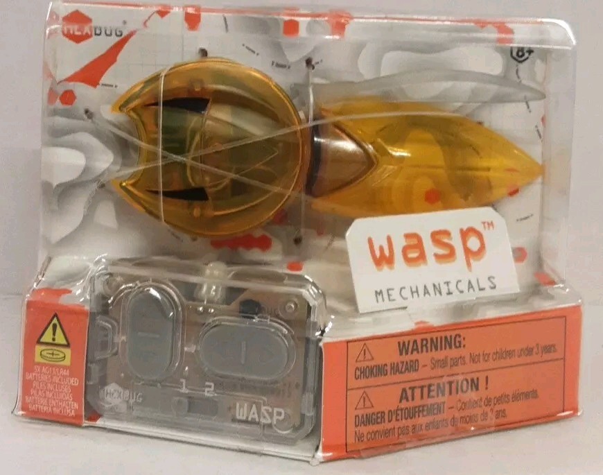 Hexbug Micro Robotic Creatures Mechanicals Wasp Yellow R/C Remote Control New