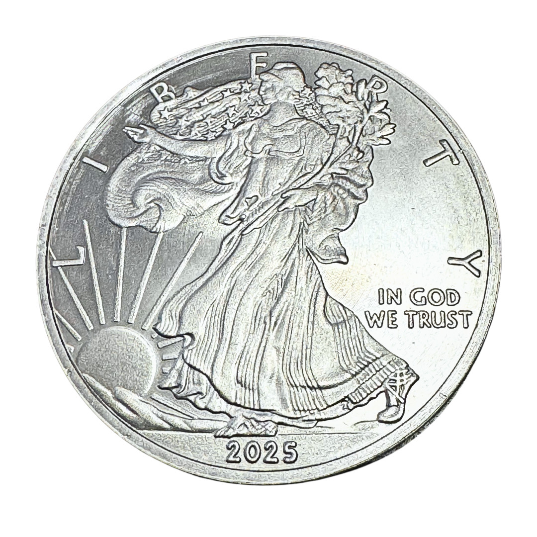 2 American Eagle Liberty Walking Coins TROY OUNCE OZ .999 Pure TITANIUM Rounds