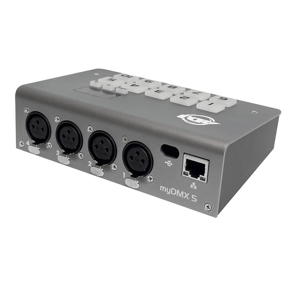 ADJ myDMX 5 DMX Lighting Control Software Hardware Interface for Mac & PC