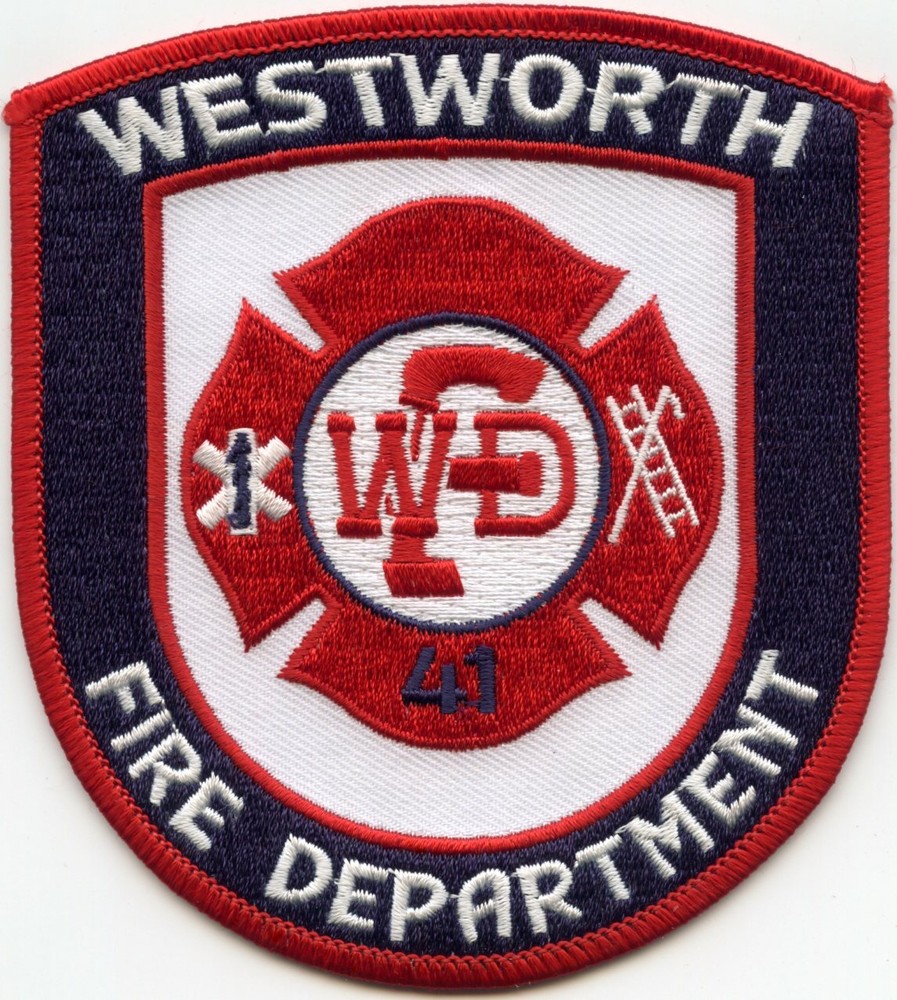WESTWORTH TEXAS white background FIRE PATCH