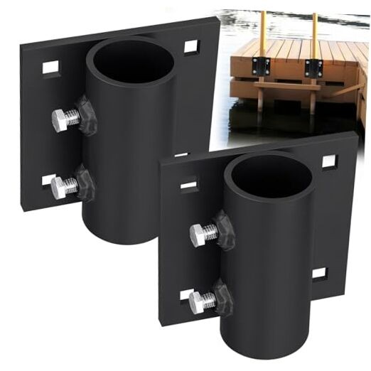folosem Dock Brackets Hardware,Floating Dock Posts Dock Brackets Hardware * 2