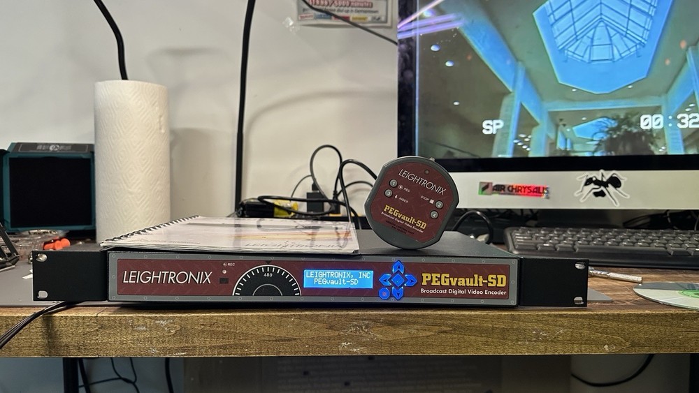 Leightronix PEGVault-SD Broadcast Digital Video Encoder W/ Remote / Manual +Rack