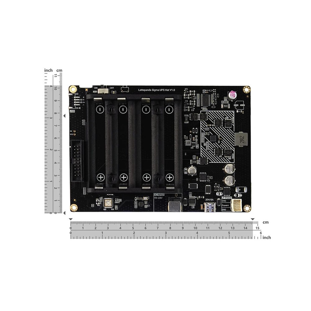 UPS Expansion HAT for LattePanda Sigma Single Board Computer HID-UPS Protocol