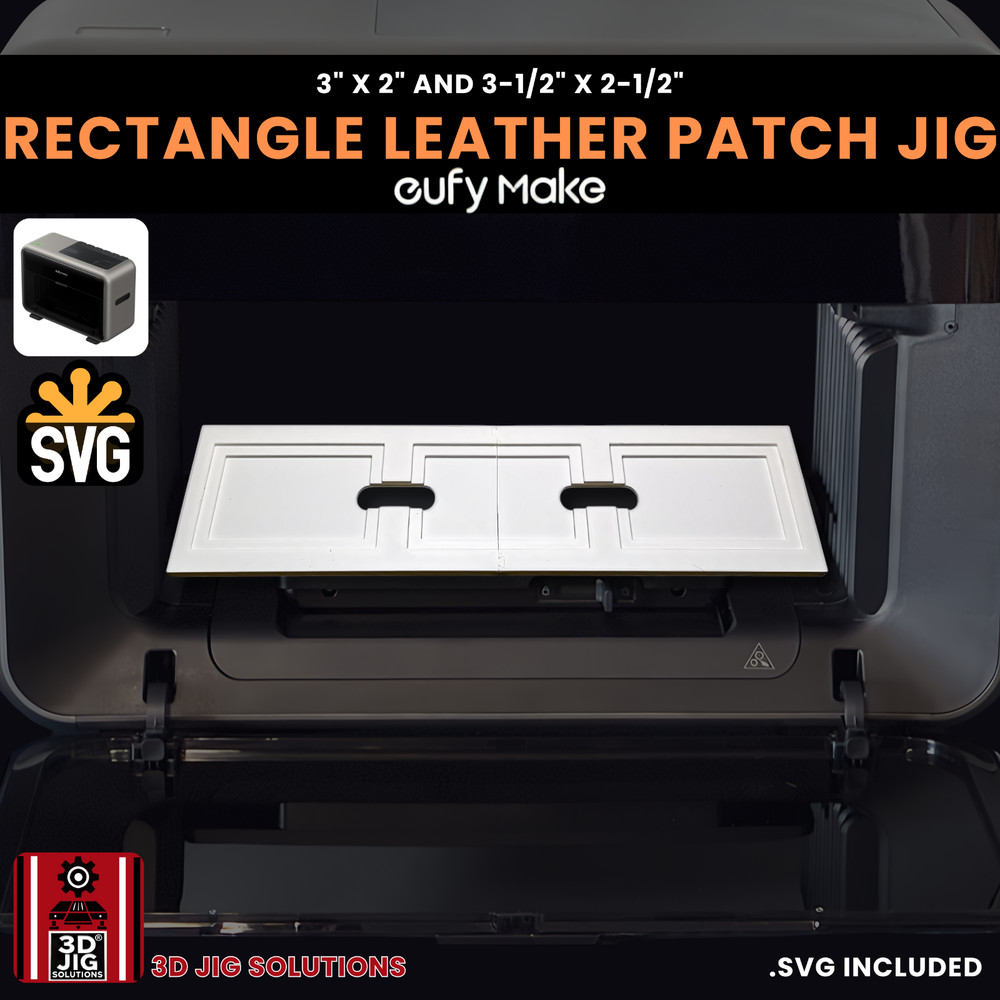 EufyMake E1 Jig | Rectangle Hat Patch UV Printer Fixture, UV Printing Alignment