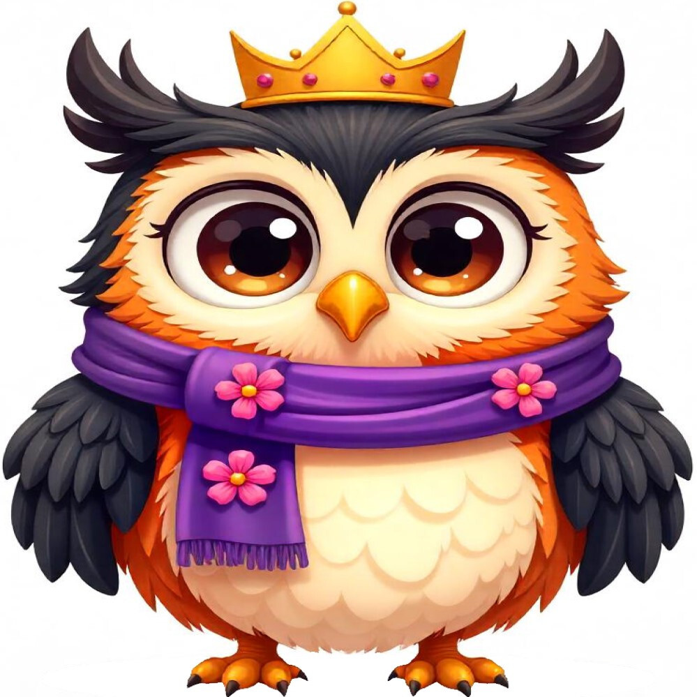 30 Custom Regal Spring Owl Personalized Address Labels