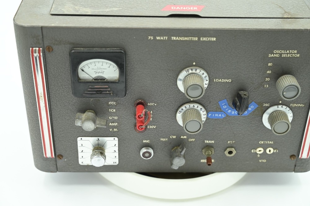 Vintage Ham Radio 75 WATT Transmitter Exciter