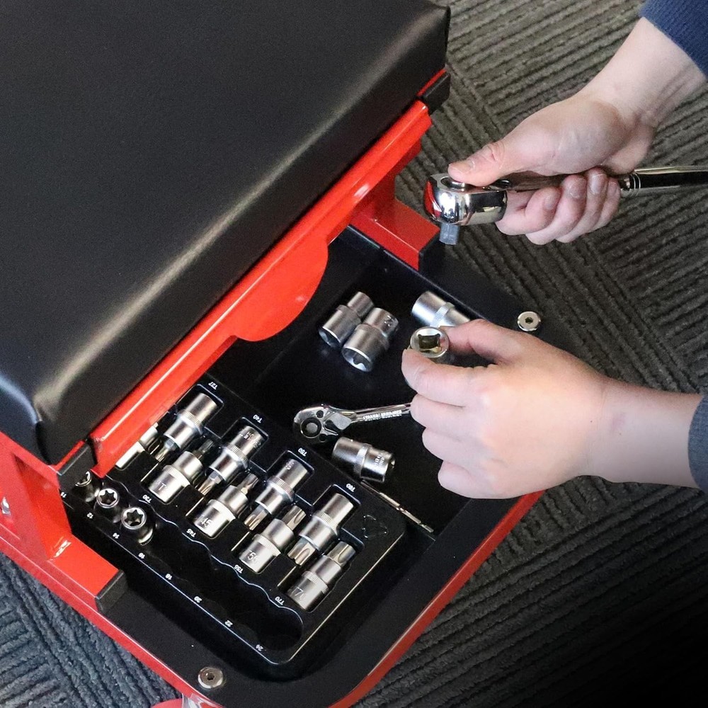 19-Piece 1/2” Drive E-Torx Socket Set & Torx Bit Socket Set W/ Storage case