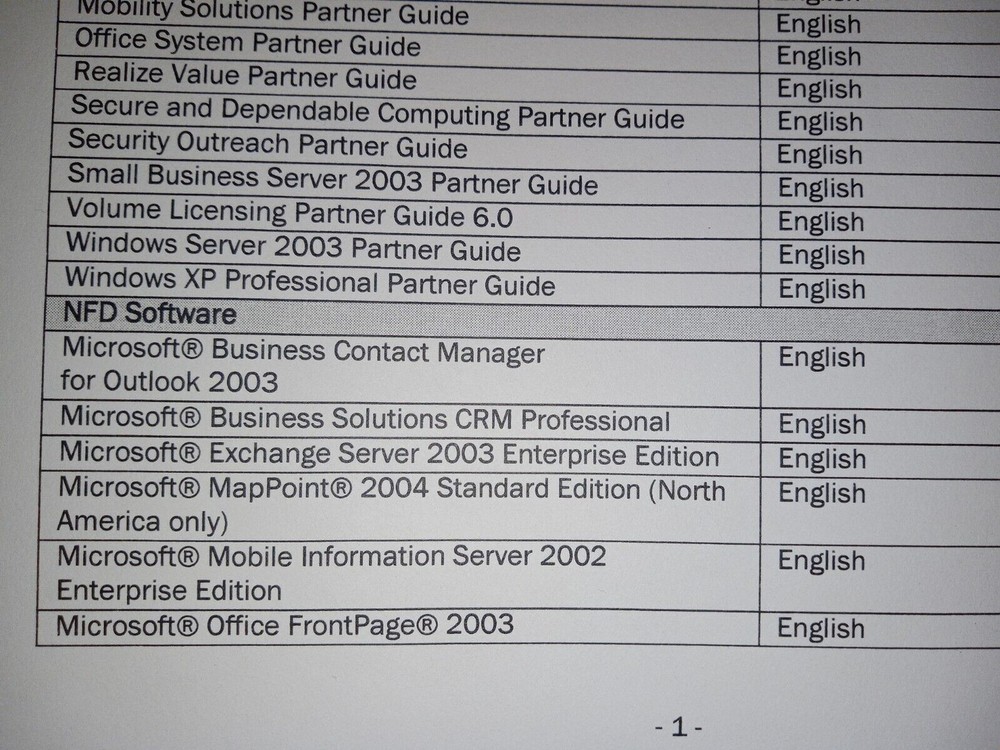 Microsoft Partner Guides 2004-2005 Complete Action Pack NEW! SQL OFFICE...