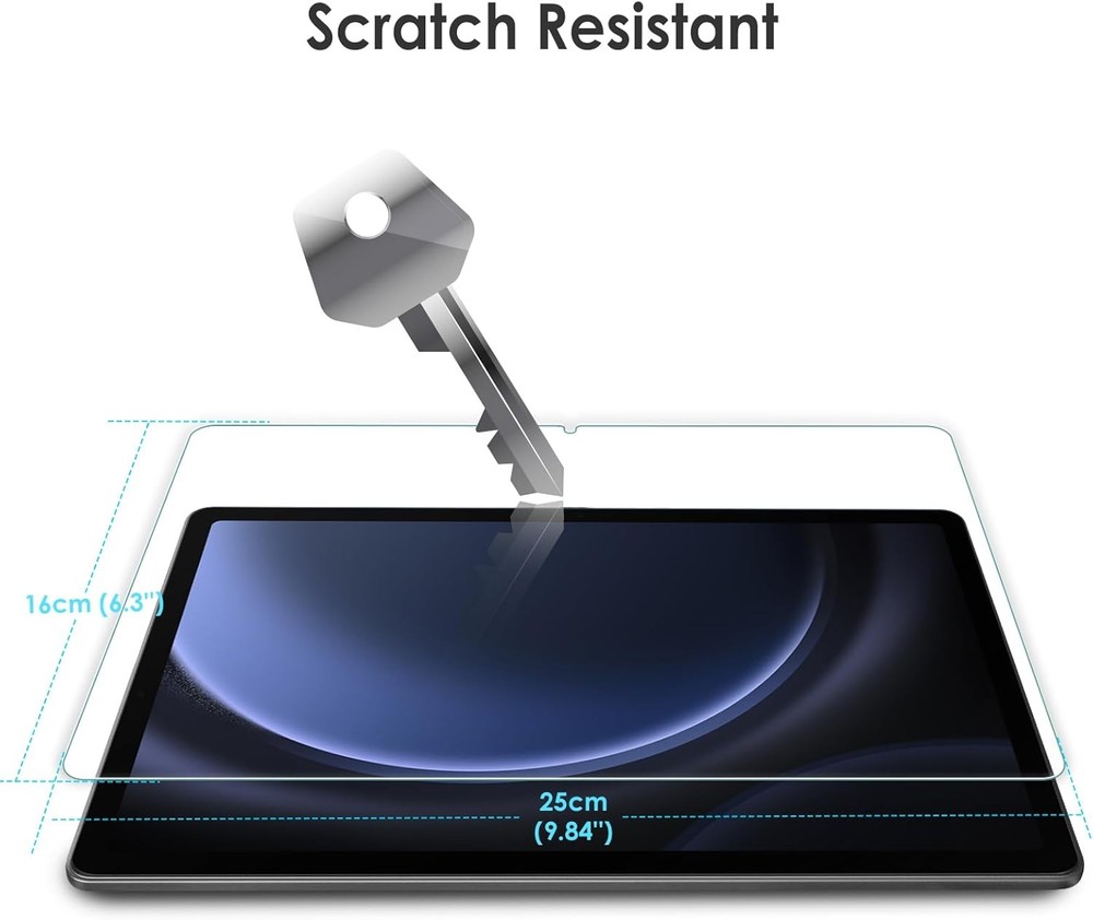 Samsung Galaxy Tab A11 Plus / A9 Plus Tempered Glass Screen Protector 2 Pack