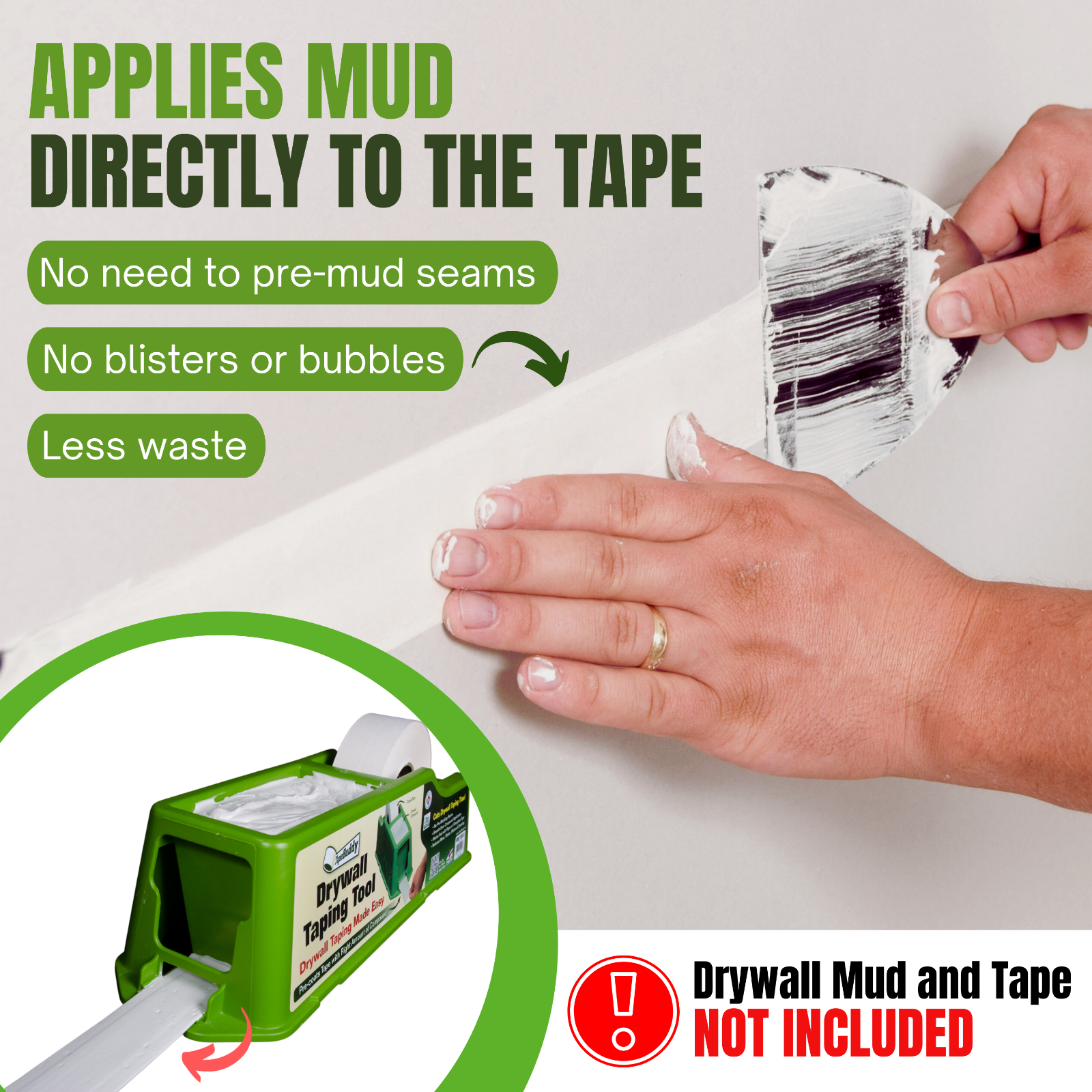 Buddy Tools Drywall Taping Tools Used to Apply Drywall Mud to Drywall Tape NEW!