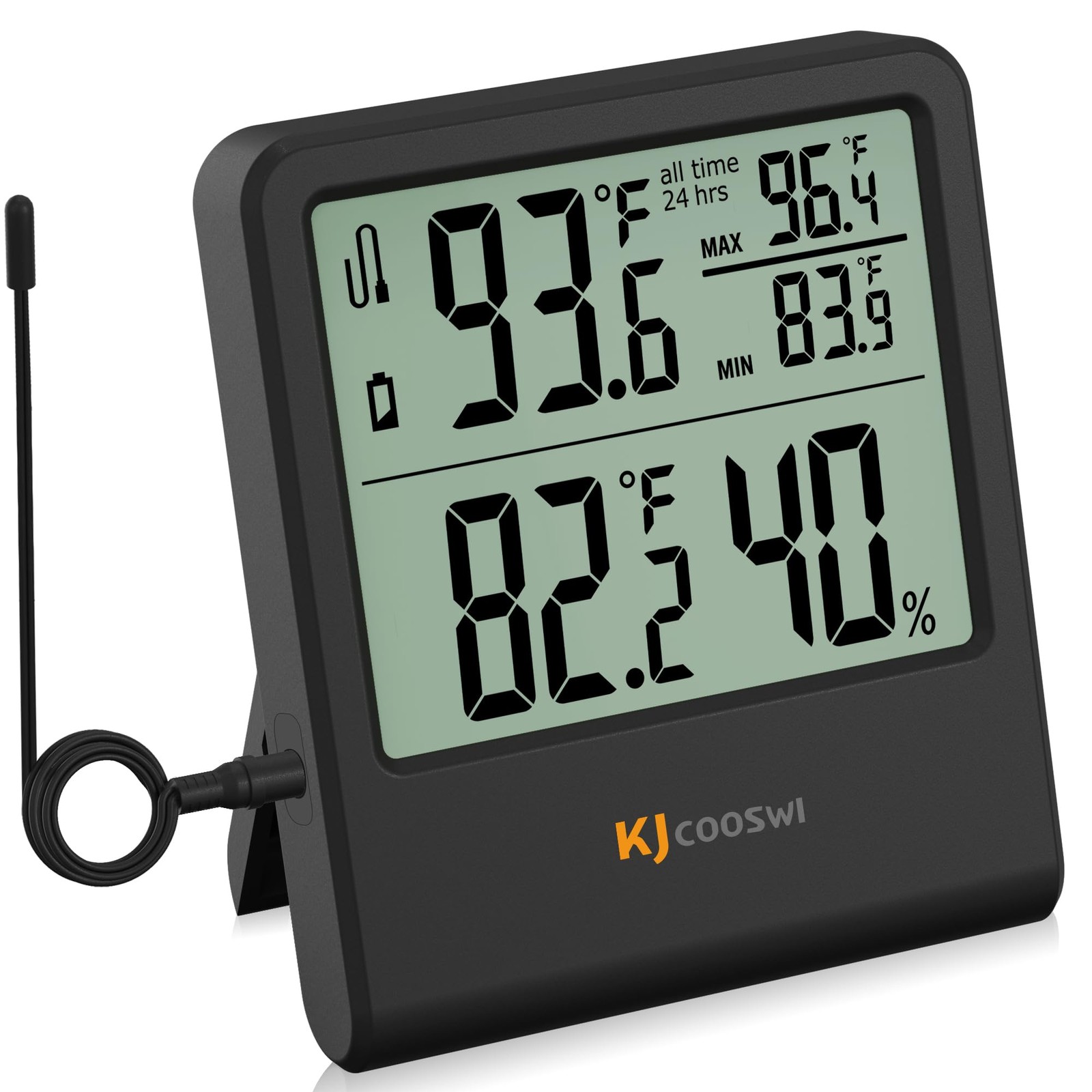 Digital Indoor Outdoor Thermometer Wired, Indoor Outdoor Temperature Monitor ...
