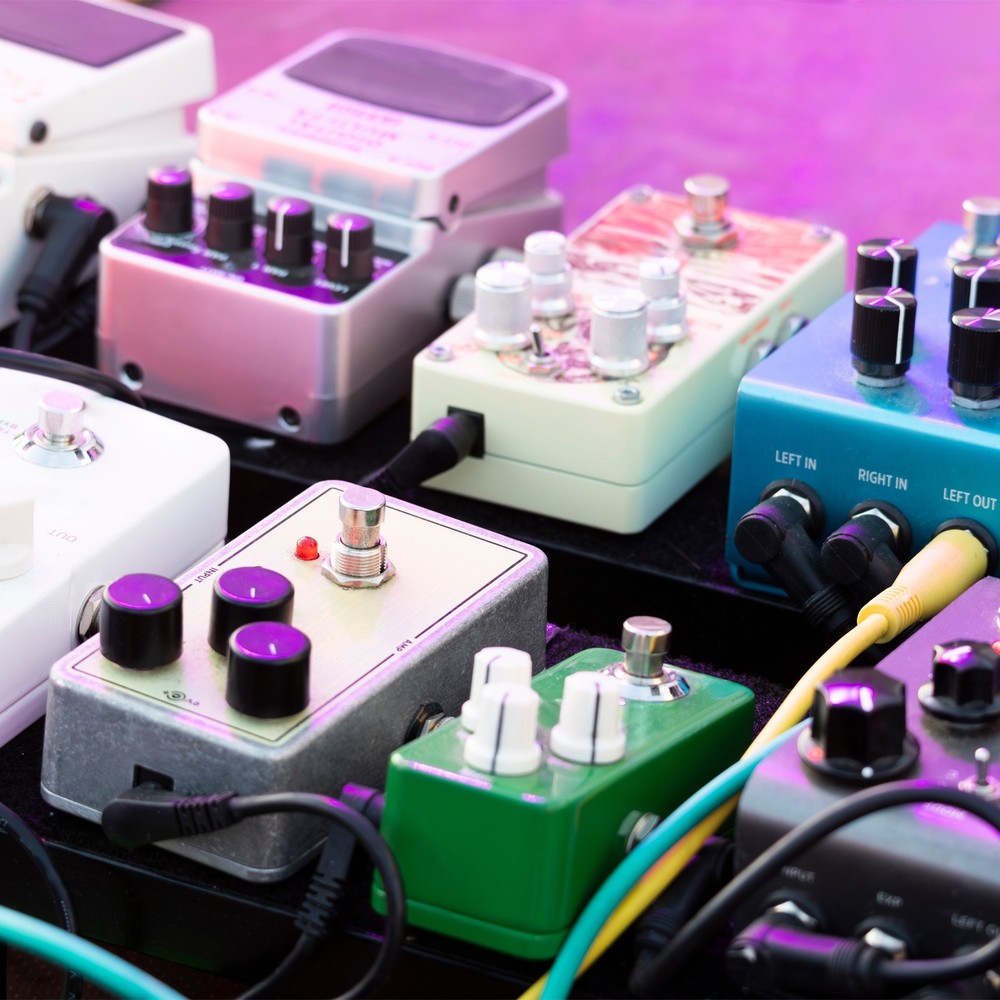 2Pcs Aluminum Guitar Knobs Black Control Knobs for Electric Guitar Bass