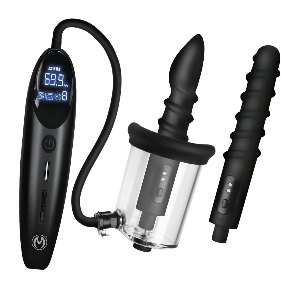 Rechargeable Intense Vibrating Thrusting Sucking Anal Stimulation w/ Controller