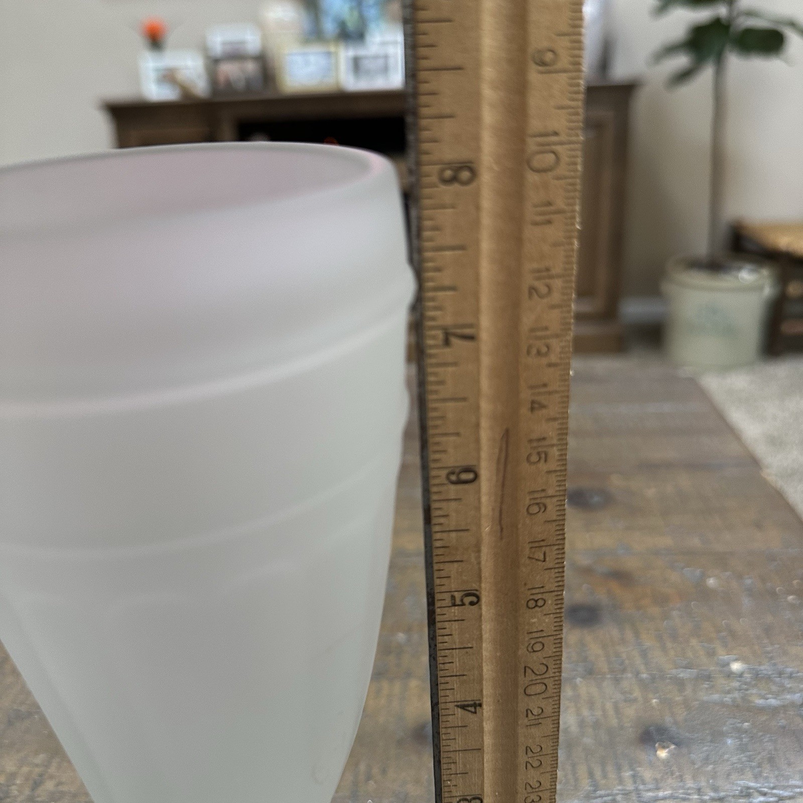 Set of 2 Frosted Glass Viking Horn Mugs Footed Goblet Style Horn Cups 8” Tall