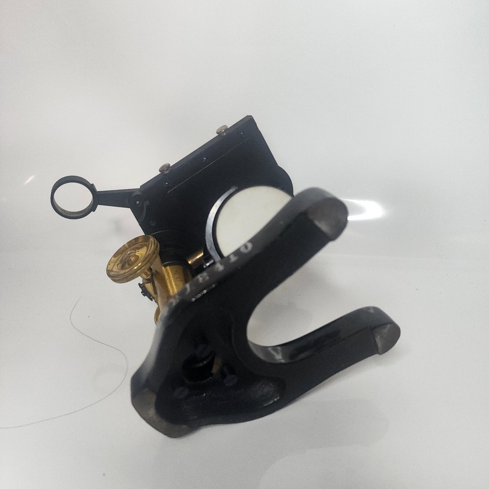 E LEITZ WETZLAR MICROSCOPE OBJECTIVE INSPECTION VIEWING STAND BASE HOLDER CASE