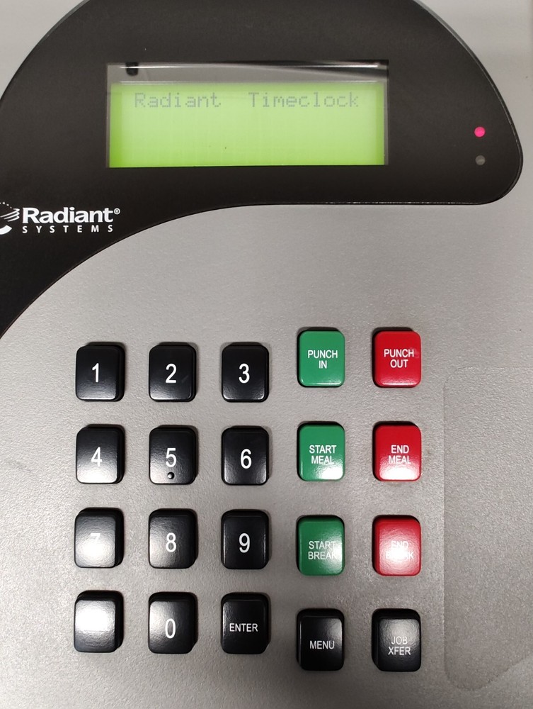 Radiant Systems Time Clock Model W102