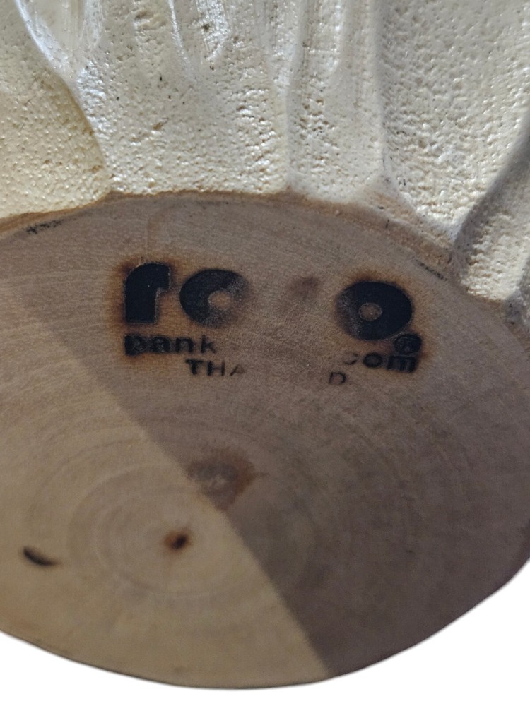 Roro Wood Vase Hand Crafted 9"