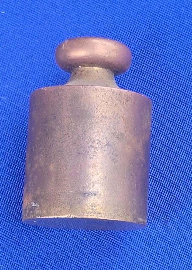 Vintage Solid Brass 500grm Balance Scale Paper Weight