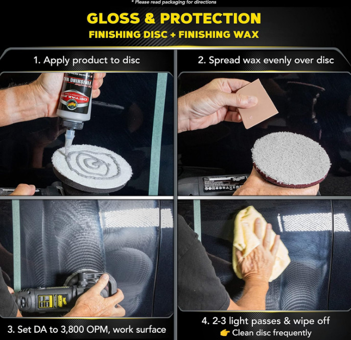 DA Microfiber Correction System 5" Starter Kit, Complete Paint Correction Kit...