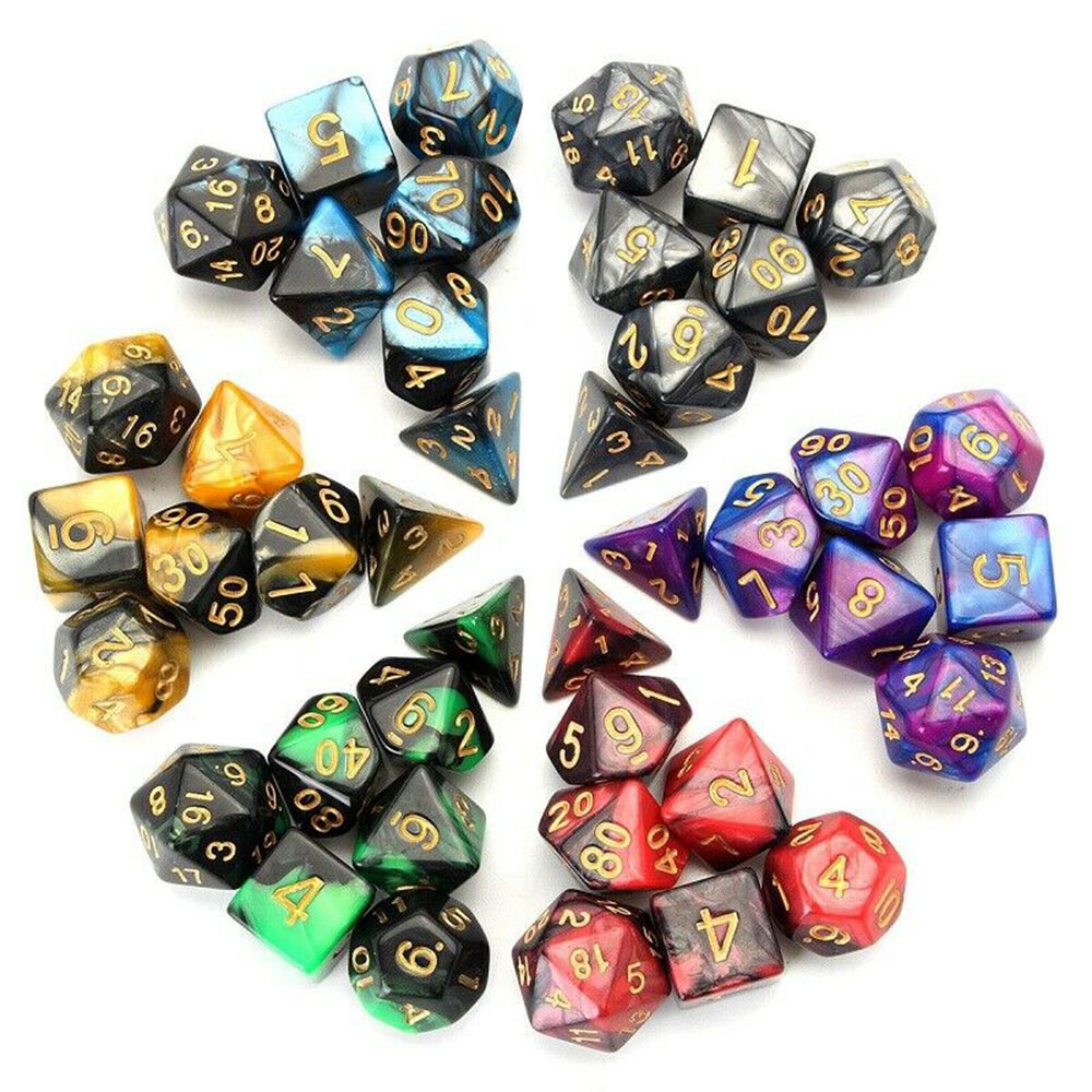 42pcs Polyhedral Dice Set for Dungeons & Dragons DND RPG MTG Game Toy Bag US