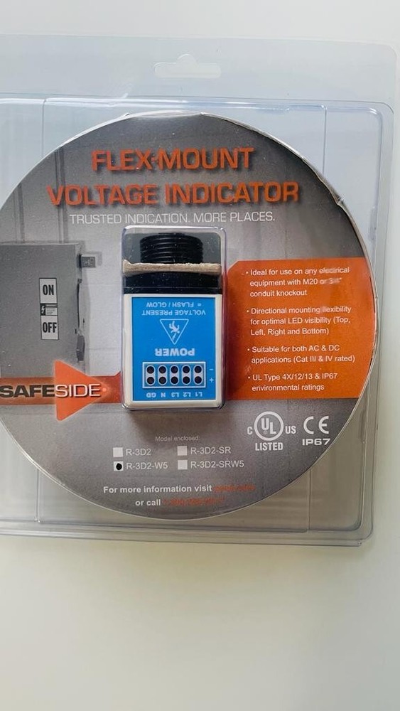 Grace Technologies Flex Mount Voltage Indicator R-3D2-W5 5-Wire