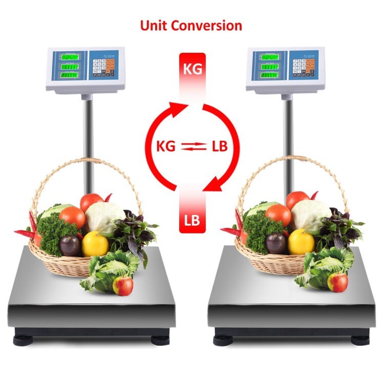 660lbs Portable Weight Computing Digital Electronic Platform Scale Digital Floor