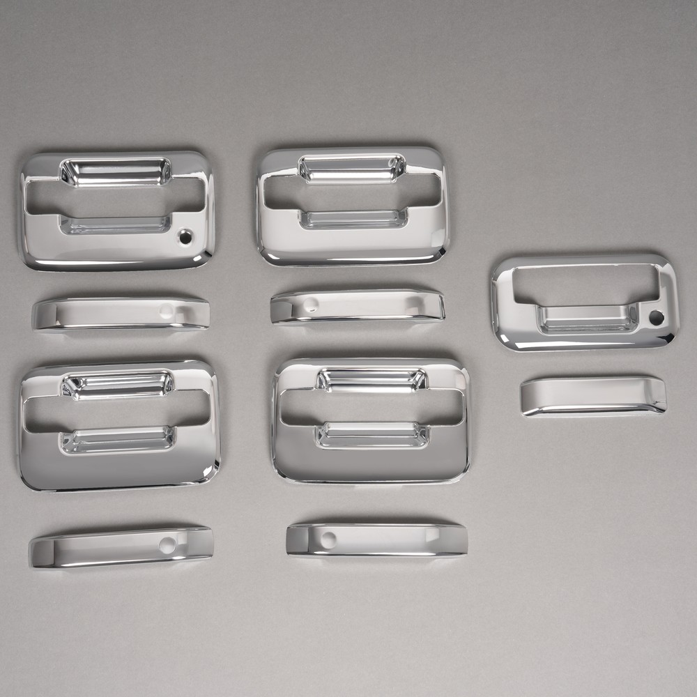 Fits 2004-2014 Ford F-150 F150 Chrome 4 Door Handle + Tailgate Handle Covers
