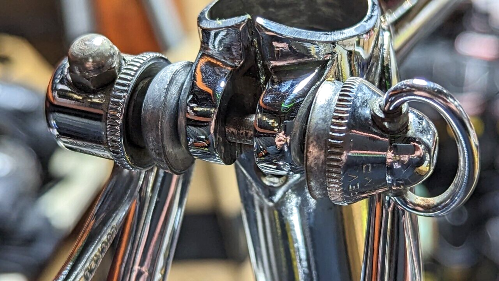 Vintage Falcon chrome Columbus bicycle frame set