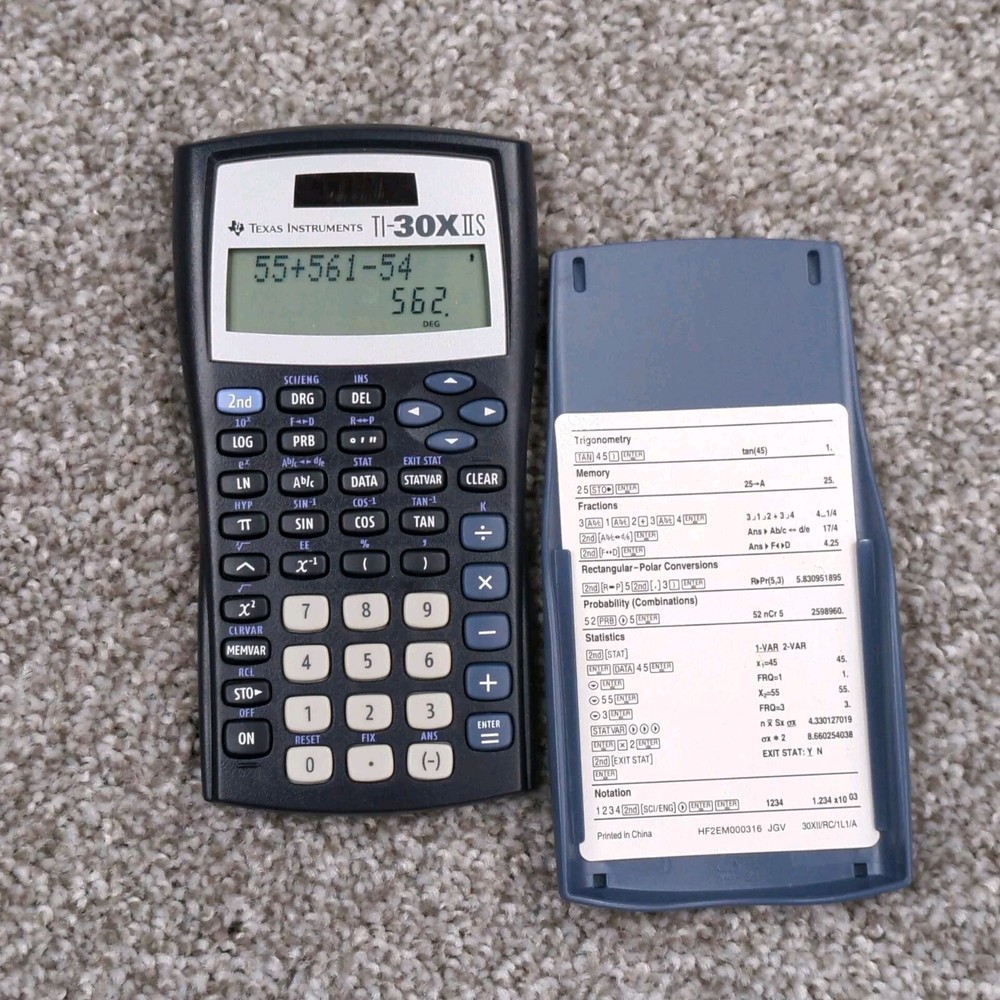Texas Instruments Ti-30x IIS Solar Scientific Calculator Trigonometry Statistics