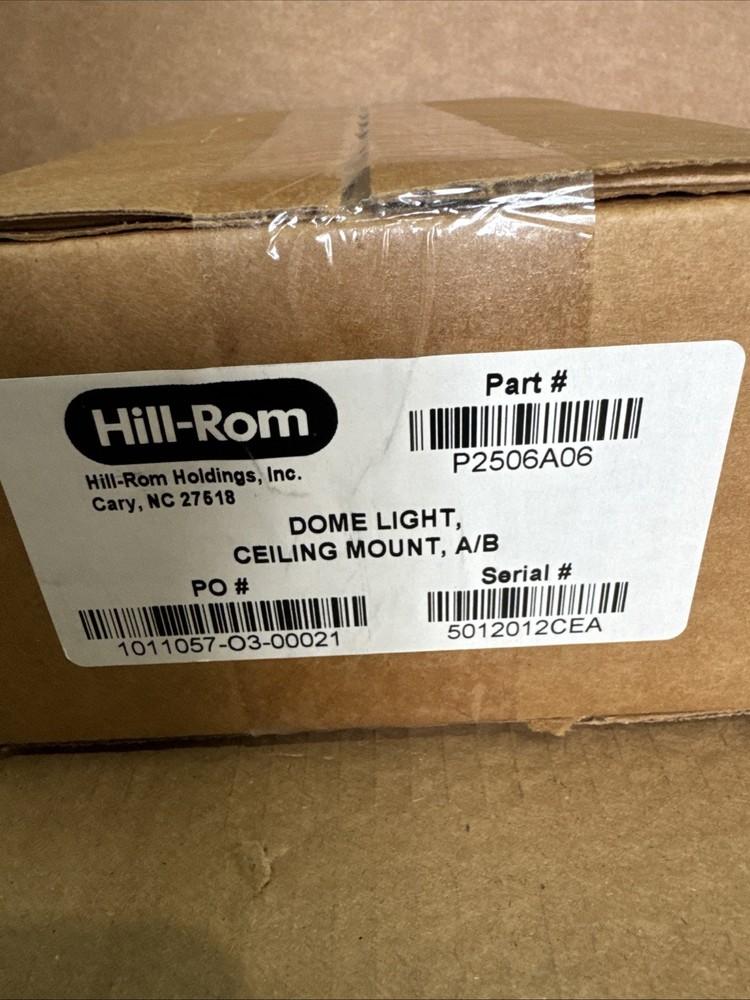New In Box Hill-Rom Dome Light, Ceiling Mount, A/B, P2506A06