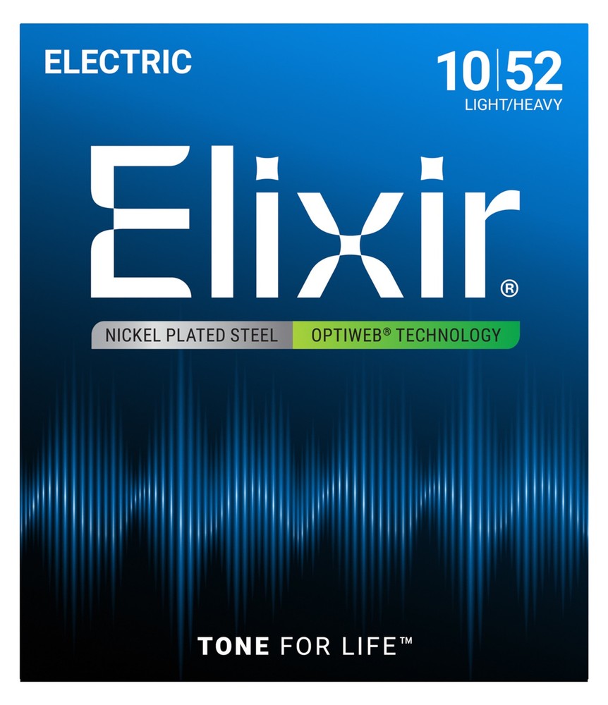 Elixir 19077 OPTIWEB Coating NPS Electric Guitar Strings Light/Heavy Set 10-52