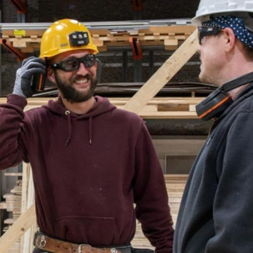 Behind-The-Head Earmuffs, Hearing Protection, Adjustable Headband, for Construct
